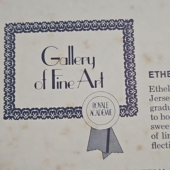 Vintage 1934 Ethelyn C Stewart Persian Pottery Fine Art Signed - Picture 11 of 13